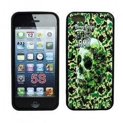 Apple iPhone 5 5S Design Case (Camouflage Skull)